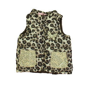 Young Hearts Girls Leopard | Gold Butterfly Vest size: 12 Months
